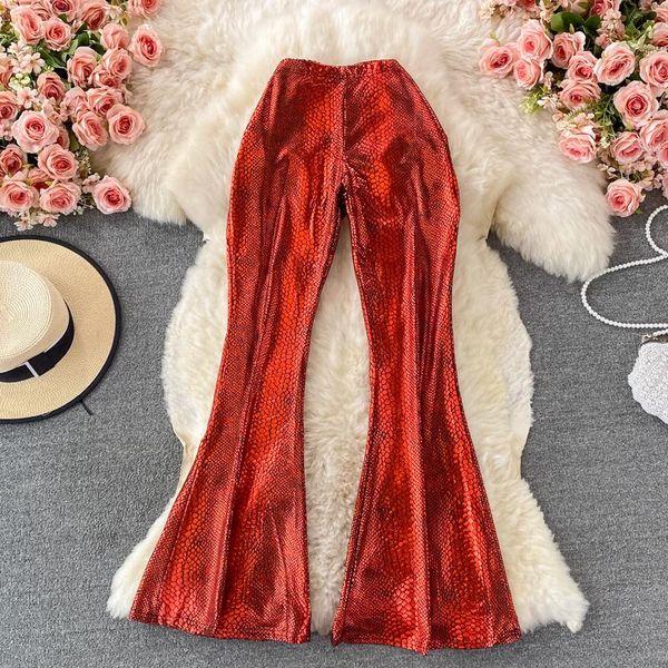 women's pants & capris high waist casual women 2021 autumn korean style snake print personalized trousers fashion female bell-bottom, Black;white
women's pants & capris high waist casual women 2021 autumn korean style snake print personalized trousers fashion female bell-bottom, Black;white