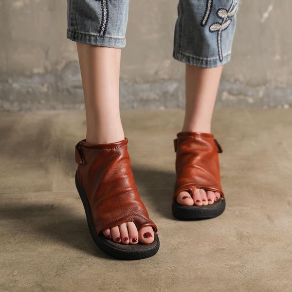 anance 2021original roman sandals thick bottom casual leather hollow retro personality comfortable soft women's shoes, Black
anance 2021original roman sandals thick bottom casual leather hollow retro personality comfortable soft women's shoes, Black