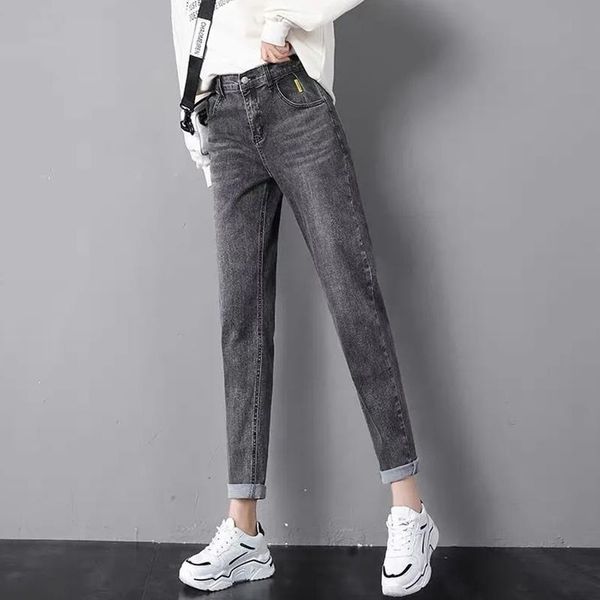 women's jeans high waist denim straight pants women spring autumn boyfriend vintage stretch ladies office work harem trousers 3xl, Blue
women's jeans high waist denim straight pants women spring autumn boyfriend vintage stretch ladies office work harem trousers 3xl, Blue