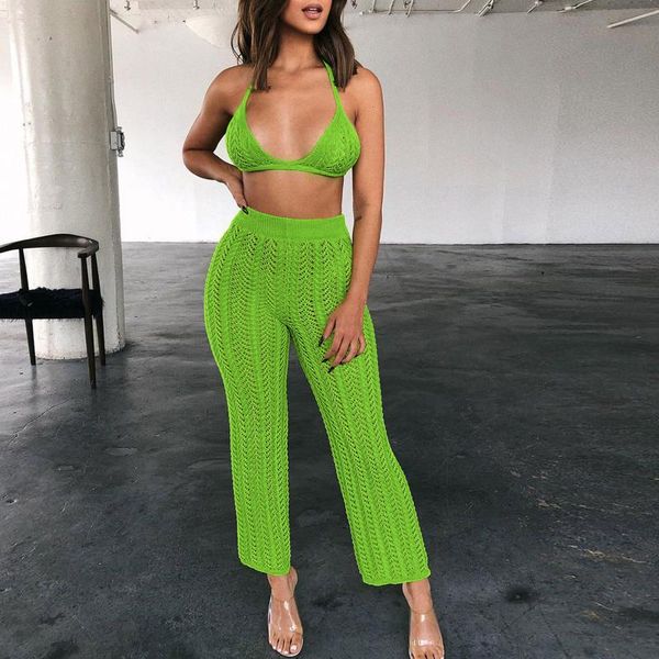 gym clothing women's halter hollow perspective set two-piece sweater beach suit female casual camisetas suits sets womens outfits, White;black
gym clothing women's halter hollow perspective set two-piece sweater beach suit female casual camisetas suits sets womens outfits, White;black