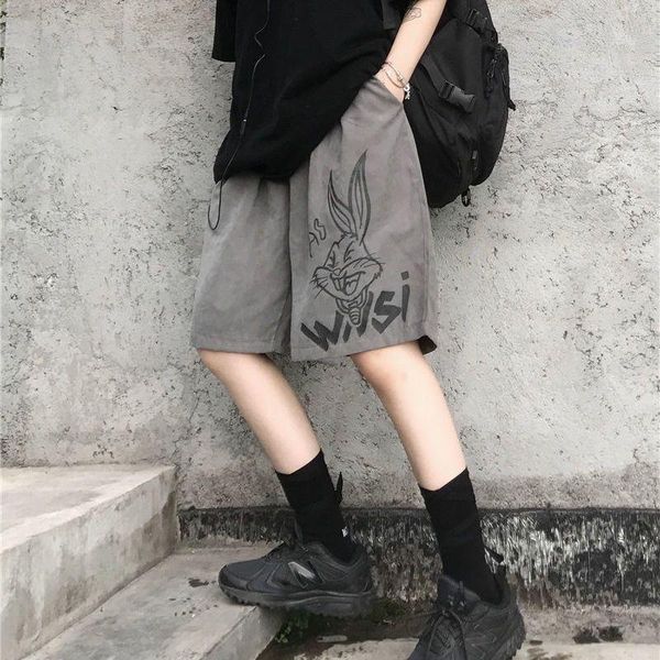 women's shorts short pants women summer 2021 harajuku style wide-leg five-point personality loose casual trend, White;black
women's shorts short pants women summer 2021 harajuku style wide-leg five-point personality loose casual trend, White;black