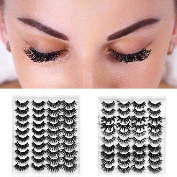 false eyelashes 20pairs/set 3d effect eyelash lash extension fiber natural dramatic long wispy for beauty
false eyelashes 20pairs/set 3d effect eyelash lash extension fiber natural dramatic long wispy for beauty