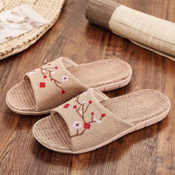slippers 2021 flax for female summer lovers at home embroidered cotton and linen floor sandals with soft soles, Black
slippers 2021 flax for female summer lovers at home embroidered cotton and linen floor sandals with soft soles, Black