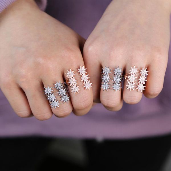 wedding rings cz northstar starburst women girl jewelry luxury clear shining tiny star finger midi kunckle open adjust party, Slivery;golden
wedding rings cz northstar starburst women girl jewelry luxury clear shining tiny star finger midi kunckle open adjust party, Slivery;golden