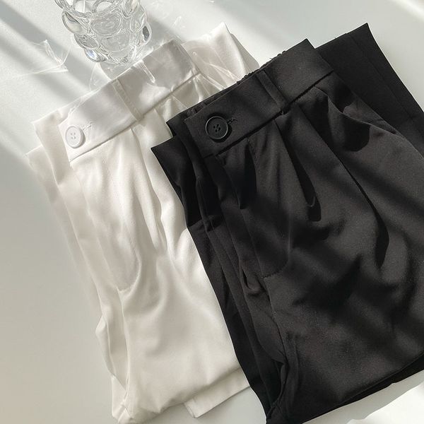 women's pants & capris white leisure wide leg summer 2021 wear high waist trousers korean straight loose suit f0b1, Black;white
women's pants & capris white leisure wide leg summer 2021 wear high waist trousers korean straight loose suit f0b1, Black;white
