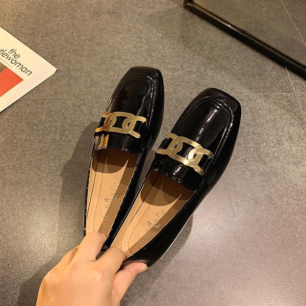 dress shoes pumps zapatos de tacón for women women's autumn fashion square toe retro low-heel non-slip leather, Black
dress shoes pumps zapatos de tacón for women women's autumn fashion square toe retro low-heel non-slip leather, Black