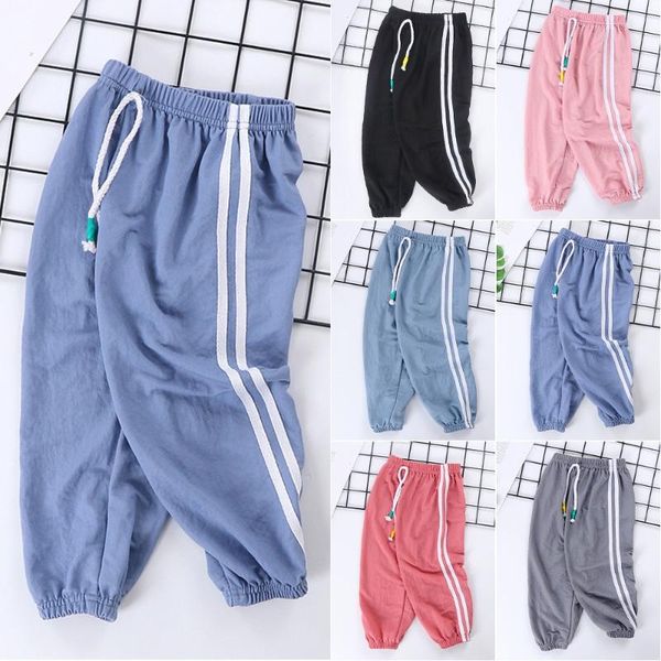 trousers kids girls pants cute summer double bar tie up elastic waist boys casual loose fashion cotton solid color sweatpants, Blue
trousers kids girls pants cute summer double bar tie up elastic waist boys casual loose fashion cotton solid color sweatpants, Blue