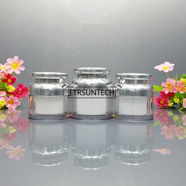 storage bottles & jars 50pcs/lot 30g 50g cosmetic container cube acrylic jar clear cream pot makeup sample empty golden beauty f2370
storage bottles & jars 50pcs/lot 30g 50g cosmetic container cube acrylic jar clear cream pot makeup sample empty golden beauty f2370