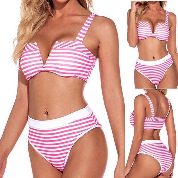 women's swimwear striped print bikinis 2021 women swimsuit beach bathing suit femme biquini brazilian bikini set, White;black
women's swimwear striped print bikinis 2021 women swimsuit beach bathing suit femme biquini brazilian bikini set, White;black