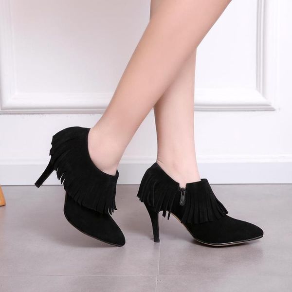 dress shoes heels for women party pointed toe fringe tassel mary jane stiletto side zipper deep mouth black 43
dress shoes heels for women party pointed toe fringe tassel mary jane stiletto side zipper deep mouth black 43