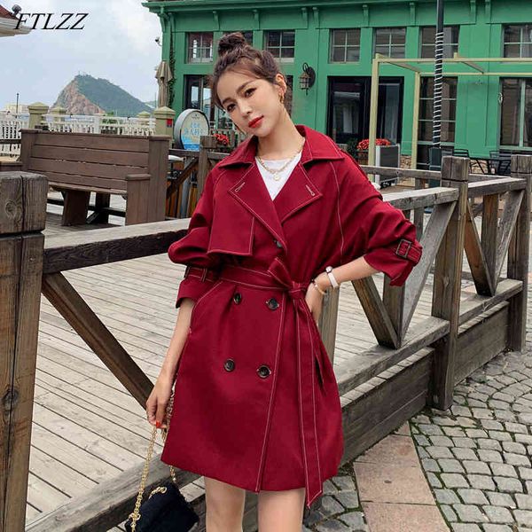 autumn winter female trench elegant turn-down collar double breasted coat vintage belt solid outwear 210423, Tan;black
autumn winter female trench elegant turn-down collar double breasted coat vintage belt solid outwear 210423, Tan;black