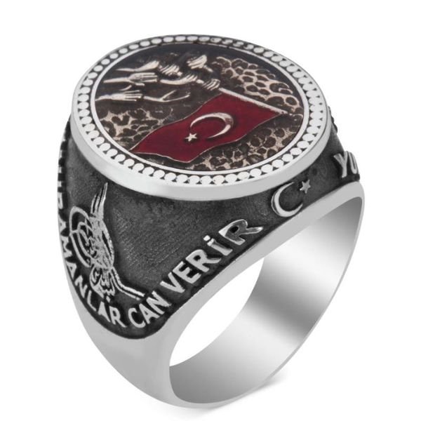 turkey flag ring turkish men ottoman coat of arms vintage jewelery 925 sterling silver cluster rings, Golden;silver
turkey flag ring turkish men ottoman coat of arms vintage jewelery 925 sterling silver cluster rings, Golden;silver
