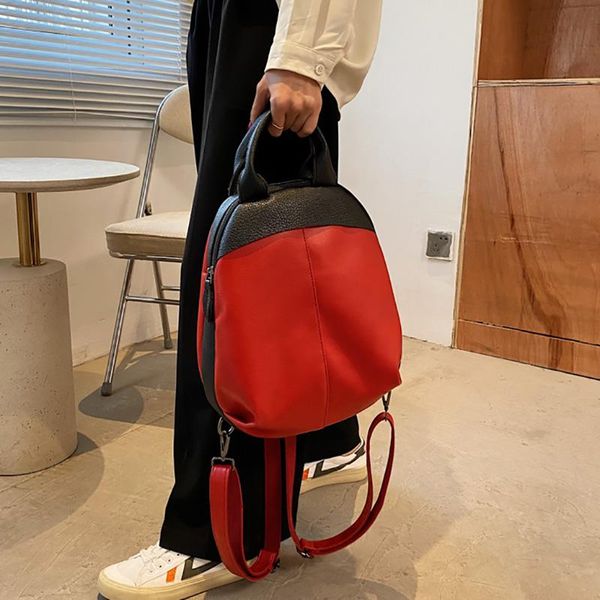 large capacity pu leather ladies backpack designer 2021 fashion simple color matching versatile shopping travel bag style
large capacity pu leather ladies backpack designer 2021 fashion simple color matching versatile shopping travel bag style