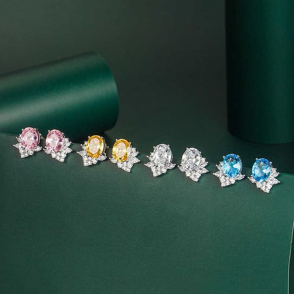 s925 silver needle color treasure earrings korean fashion oval women's simple geometric yellow, Golden;silver
s925 silver needle color treasure earrings korean fashion oval women's simple geometric yellow, Golden;silver