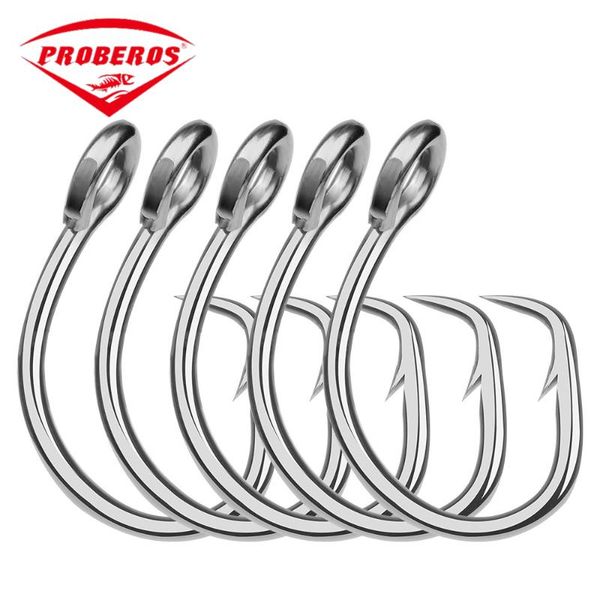 5 pcs/pack 11/0#-16/0# 3.2g-17g stainless steel tuna circle fish hooks big game bait fishhooks fishing
5 pcs/pack 11/0#-16/0# 3.2g-17g stainless steel tuna circle fish hooks big game bait fishhooks fishing