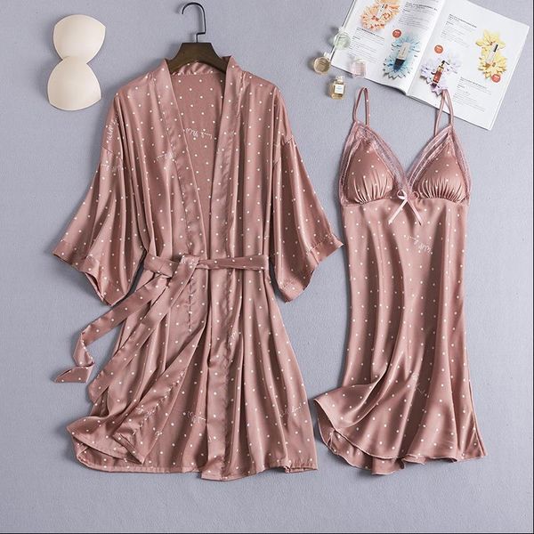 pyjama gown set sleep suit women sleepwear 2pcs nightshirts v neck pajamas silky spring nighty robe wear home negligee homewear, Black;red
pyjama gown set sleep suit women sleepwear 2pcs nightshirts v neck pajamas silky spring nighty robe wear home negligee homewear, Black;red