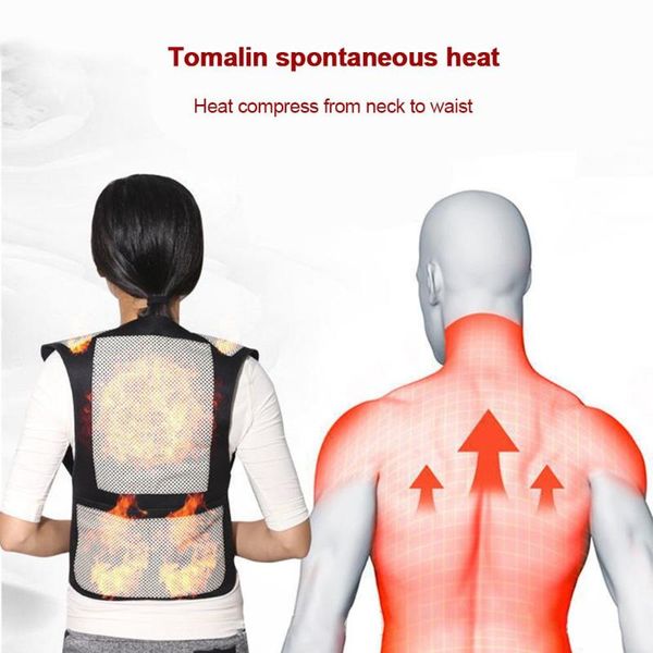 magnetic heating vest winter back protector shoulder shirt warm lumbar correction outdoor sport accessories support, Black;blue
magnetic heating vest winter back protector shoulder shirt warm lumbar correction outdoor sport accessories support, Black;blue