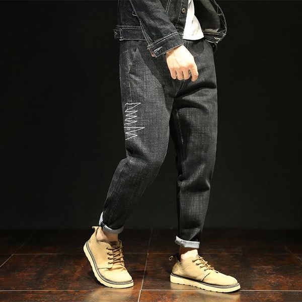 men's jeans 2021 summer men cargo harlan pants imitate fashion male streetwear harajuku style casual cotton hip hop trousers 36, Blue
men's jeans 2021 summer men cargo harlan pants imitate fashion male streetwear harajuku style casual cotton hip hop trousers 36, Blue