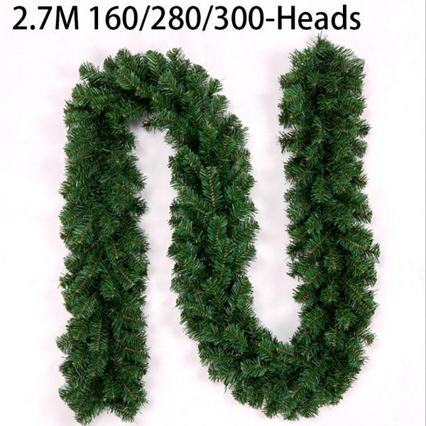 christmas decorations 2.7m 160/280/300-heads xmas garland artificial pine green spruce wreath tree
christmas decorations 2.7m 160/280/300-heads xmas garland artificial pine green spruce wreath tree