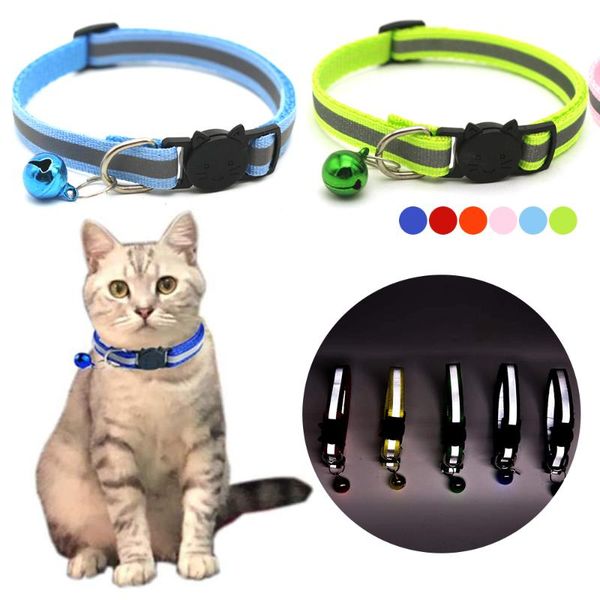 cat bell collars reflective small dog adjustable safety buckle for puppy kittens necklace anti-lost collar & leads
cat bell collars reflective small dog adjustable safety buckle for puppy kittens necklace anti-lost collar & leads