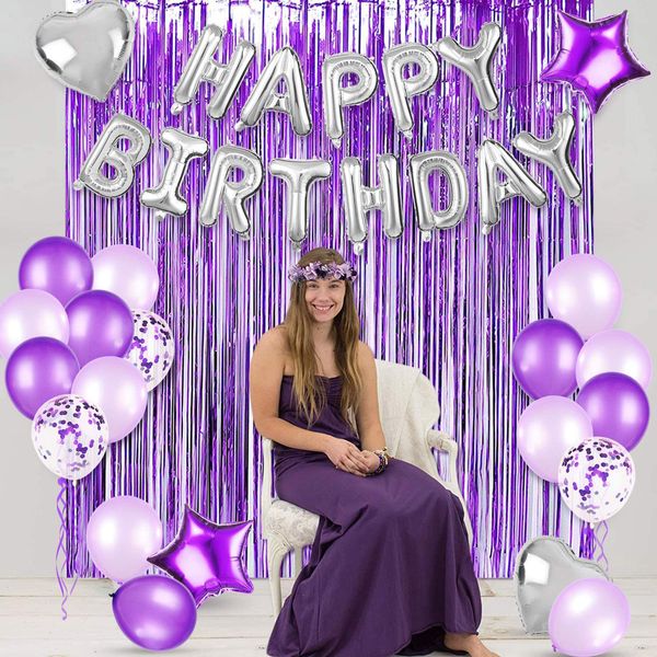 romantic purple girls party decorations purple rain silk curtain balloon happy birthday party supplies
romantic purple girls party decorations purple rain silk curtain balloon happy birthday party supplies