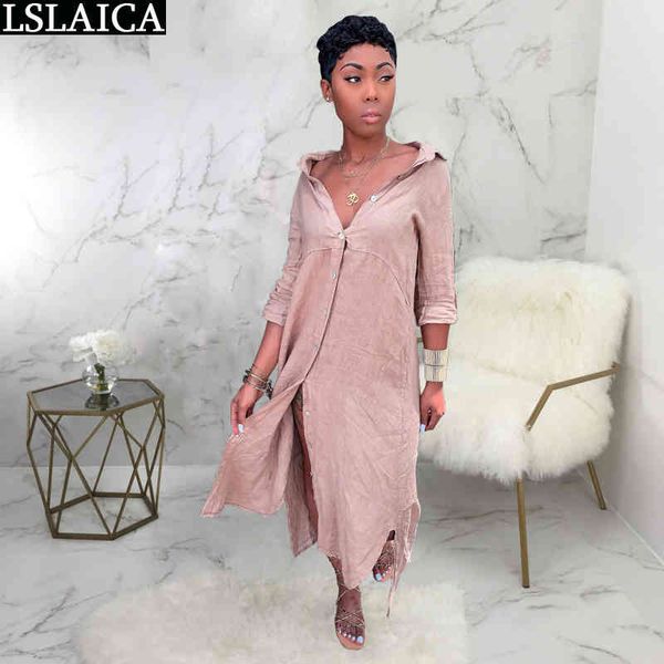 woman dress long sleeve solid loose shirt collar summer button elegant fashion es women streetwear vestido de mujer 210520, Black;gray
woman dress long sleeve solid loose shirt collar summer button elegant fashion es women streetwear vestido de mujer 210520, Black;gray