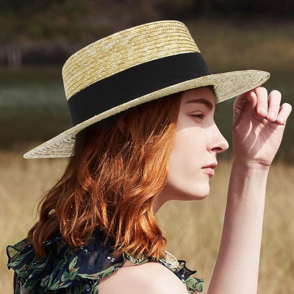 wide brim hats summer sun women fashion girl straw hat handmade raffia beach casual flat panama bone feminino, Blue;gray
wide brim hats summer sun women fashion girl straw hat handmade raffia beach casual flat panama bone feminino, Blue;gray