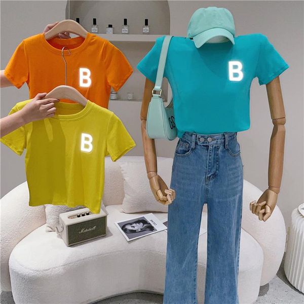 women's spring summer 2021 fashion casual and versatile slim round neck bottoming lettered t-shirt, White
women's spring summer 2021 fashion casual and versatile slim round neck bottoming lettered t-shirt, White