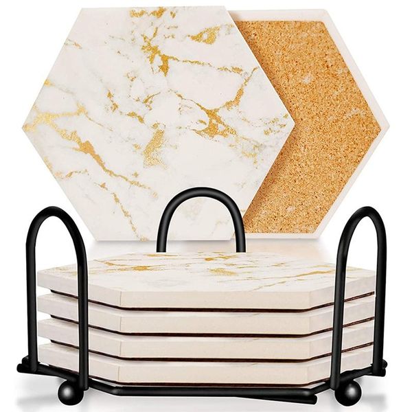 mats & pads hexagon - set of 6 pieces drink coasters simple white geometric design modern decorative marble
mats & pads hexagon - set of 6 pieces drink coasters simple white geometric design modern decorative marble