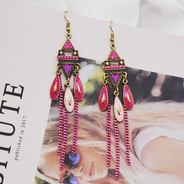 dangle & chandelier 1pair retro alloy earrings colorful beads long water drop pendant for women party jewelry accessories, Silver
dangle & chandelier 1pair retro alloy earrings colorful beads long water drop pendant for women party jewelry accessories, Silver