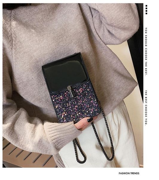 shoulder bags 2021 sequins mobile phone bag fashion chain single-shoulder for women-color high-end cross-body square sling
shoulder bags 2021 sequins mobile phone bag fashion chain single-shoulder for women-color high-end cross-body square sling