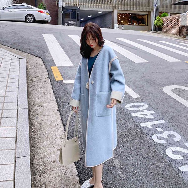 women's jackets arrival double-side loose baggy soft wool jacket long sleeve split premium cashmere autumn, Black;brown
women's jackets arrival double-side loose baggy soft wool jacket long sleeve split premium cashmere autumn, Black;brown
