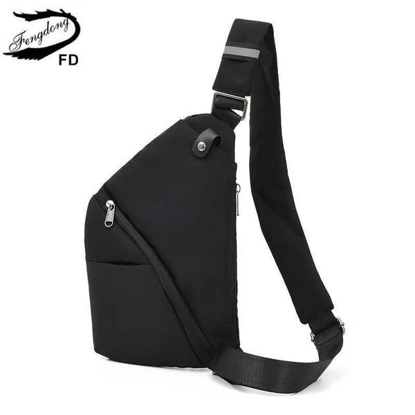 fengdong small anti-theft crossbody bags travel messenger bags mini backbag sling chest bag pack ultrathin travel bag 210708