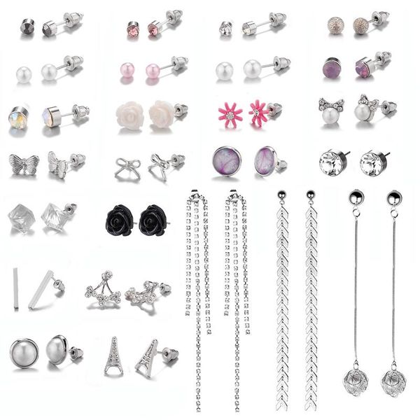 stud danze 25 pairs/lot fashion silver imitation pearl flower earring rose pendant crystal rhinestone for women, Golden;silver
stud danze 25 pairs/lot fashion silver imitation pearl flower earring rose pendant crystal rhinestone for women, Golden;silver