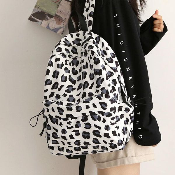 trendy cool fashion backpack women waterproof leopard print school bag for teenager female harajuku travel ruckpack
trendy cool fashion backpack women waterproof leopard print school bag for teenager female harajuku travel ruckpack