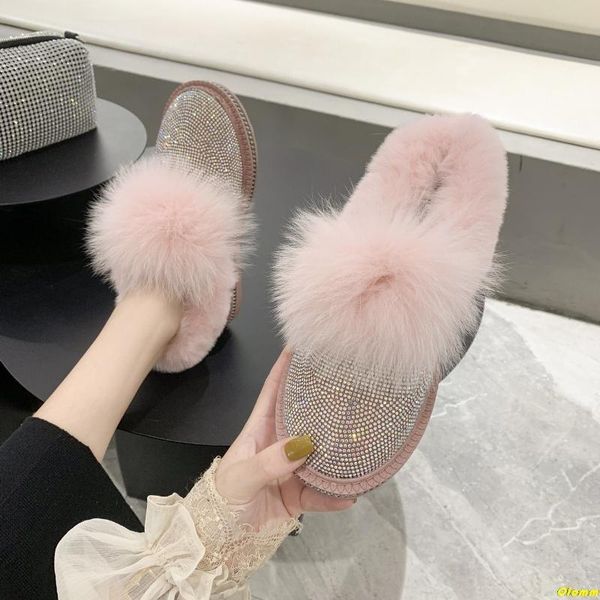 Boots Luxurious Bling Crystal Warm Snow Women Flats Heel Colorful Rhinestones Diamonds Winter Plush Fur Shoes Woman, Pink
Boots Luxurious Bling Crystal Warm Snow Women Flats Heel Colorful Rhinestones Diamonds Winter Plush Fur Shoes Woman, Pink