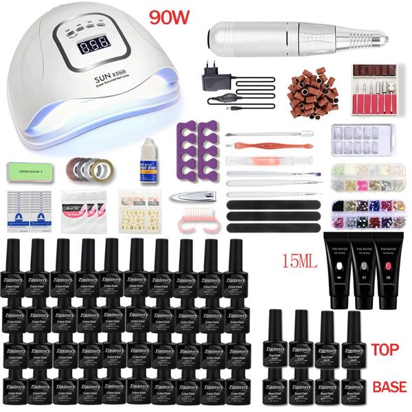 nail art kits acrylic extension gel poly set with 35000/25000 rpm drill machine 90/54w uv led lamp kit
nail art kits acrylic extension gel poly set with 35000/25000 rpm drill machine 90/54w uv led lamp kit