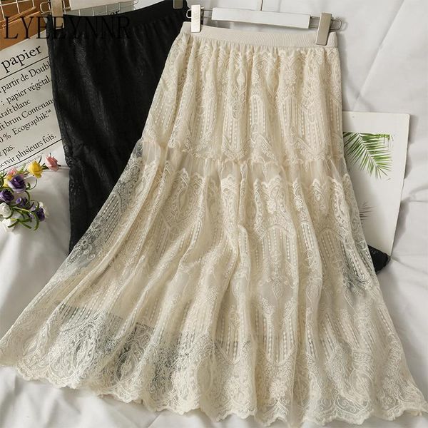 skirts lyeeynnr 2021 spring summer sweet all-match high waist skirt hollow out lace crochet mesh elegant fashion bottoms, Black
skirts lyeeynnr 2021 spring summer sweet all-match high waist skirt hollow out lace crochet mesh elegant fashion bottoms, Black