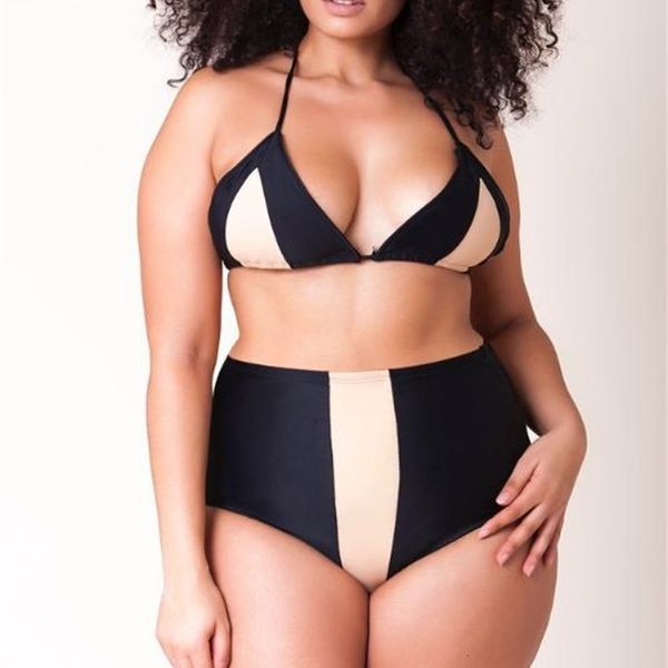 women's swimwear plus size bikini set high waist swimsuit push up short sleeve women bathing suits triangle large big biquini e2i2, White;black
women's swimwear plus size bikini set high waist swimsuit push up short sleeve women bathing suits triangle large big biquini e2i2, White;black