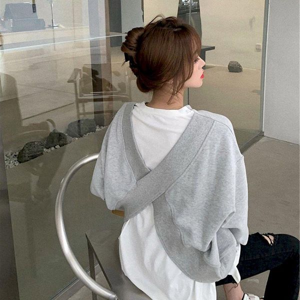 women's hoodies & sweatshirts autumn and winter fake two-piece pullover personalized back design round neck velvet female student loose, Black
women's hoodies & sweatshirts autumn and winter fake two-piece pullover personalized back design round neck velvet female student loose, Black