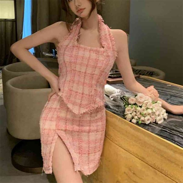 vetement femme summer elegant skirt suits tweed two piece set women outfits crop ensemble conjuntos de mujer 210514, White
vetement femme summer elegant skirt suits tweed two piece set women outfits crop ensemble conjuntos de mujer 210514, White