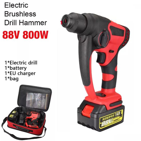professiona electric drills 800w 88v rotary hammer drill rechargeable impact power tools brushless cordless with 10000mah battery
professiona electric drills 800w 88v rotary hammer drill rechargeable impact power tools brushless cordless with 10000mah battery