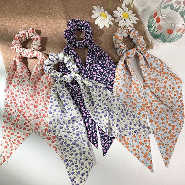 floral print bow scrunchies long ribbon ponytaiul scarf hair ties scrunchy women girls elastic hair bands hair accessories, Pink
floral print bow scrunchies long ribbon ponytaiul scarf hair ties scrunchy women girls elastic hair bands hair accessories, Pink