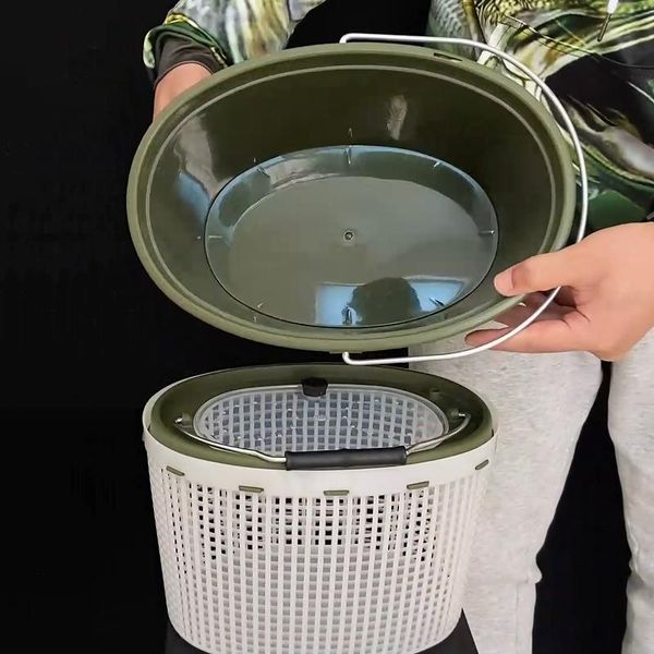 fishing accessories portable outdoor bucket double-deck grids breathable live fish box bait tackle barrel storage fishbox storag
fishing accessories portable outdoor bucket double-deck grids breathable live fish box bait tackle barrel storage fishbox storag