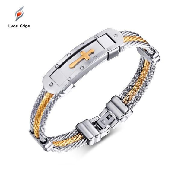 cross men jewelry 20cm stainless steel wire chain souvenirs and gifts for male bangle, Black
cross men jewelry 20cm stainless steel wire chain souvenirs and gifts for male bangle, Black