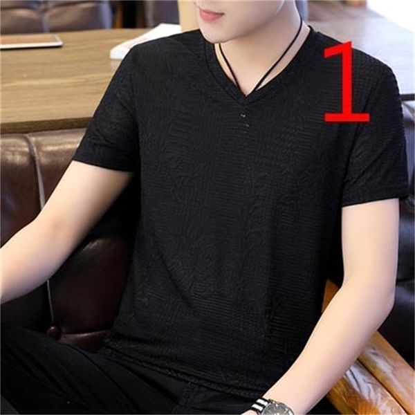 men's tide brand solid color mercerized cotton men's short-sleeved t-shirt lapel trend blue compassion half sleeve leader 210420, White;black
men's tide brand solid color mercerized cotton men's short-sleeved t-shirt lapel trend blue compassion half sleeve leader 210420, White;black