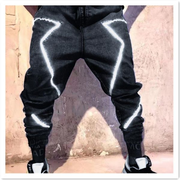 male hip-hop reflective tooling jeans loose-fitting tide brand high street casual men men's, Blue
male hip-hop reflective tooling jeans loose-fitting tide brand high street casual men men's, Blue