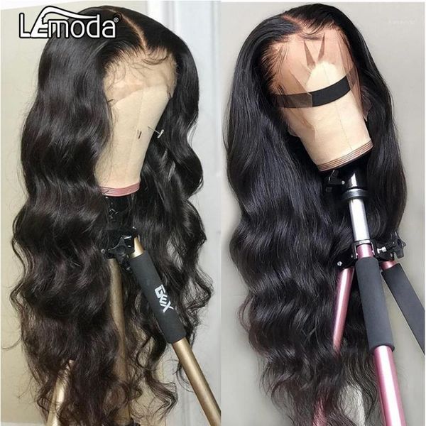 lemoda 13x4 body wave lace front human hair wigs for black women brazilian pre plucked natural hairline 150%1, Black;brown
lemoda 13x4 body wave lace front human hair wigs for black women brazilian pre plucked natural hairline 150%1, Black;brown