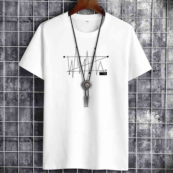 2021 summer new men's cotton short sleeve t-shirt trend youth round neck loose casual large size top, White;black
2021 summer new men's cotton short sleeve t-shirt trend youth round neck loose casual large size top, White;black