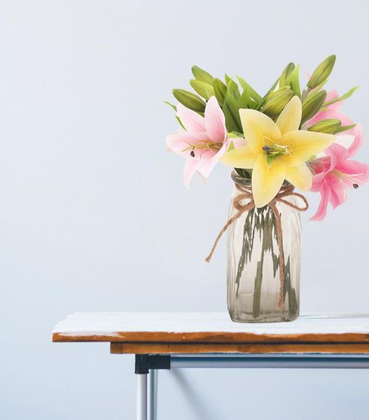 artificial lily fake flower wedding party decor bouquet home el office garden craft art decorative flowers & wreaths
artificial lily fake flower wedding party decor bouquet home el office garden craft art decorative flowers & wreaths
